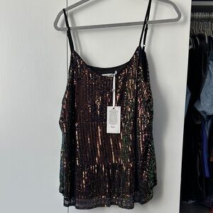 Grace Karin Multicolor Sequin Camisole